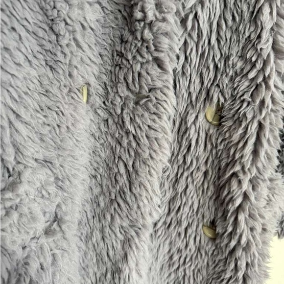 Free People Soft Gray Teddy Jacket - Picture 3 of 5